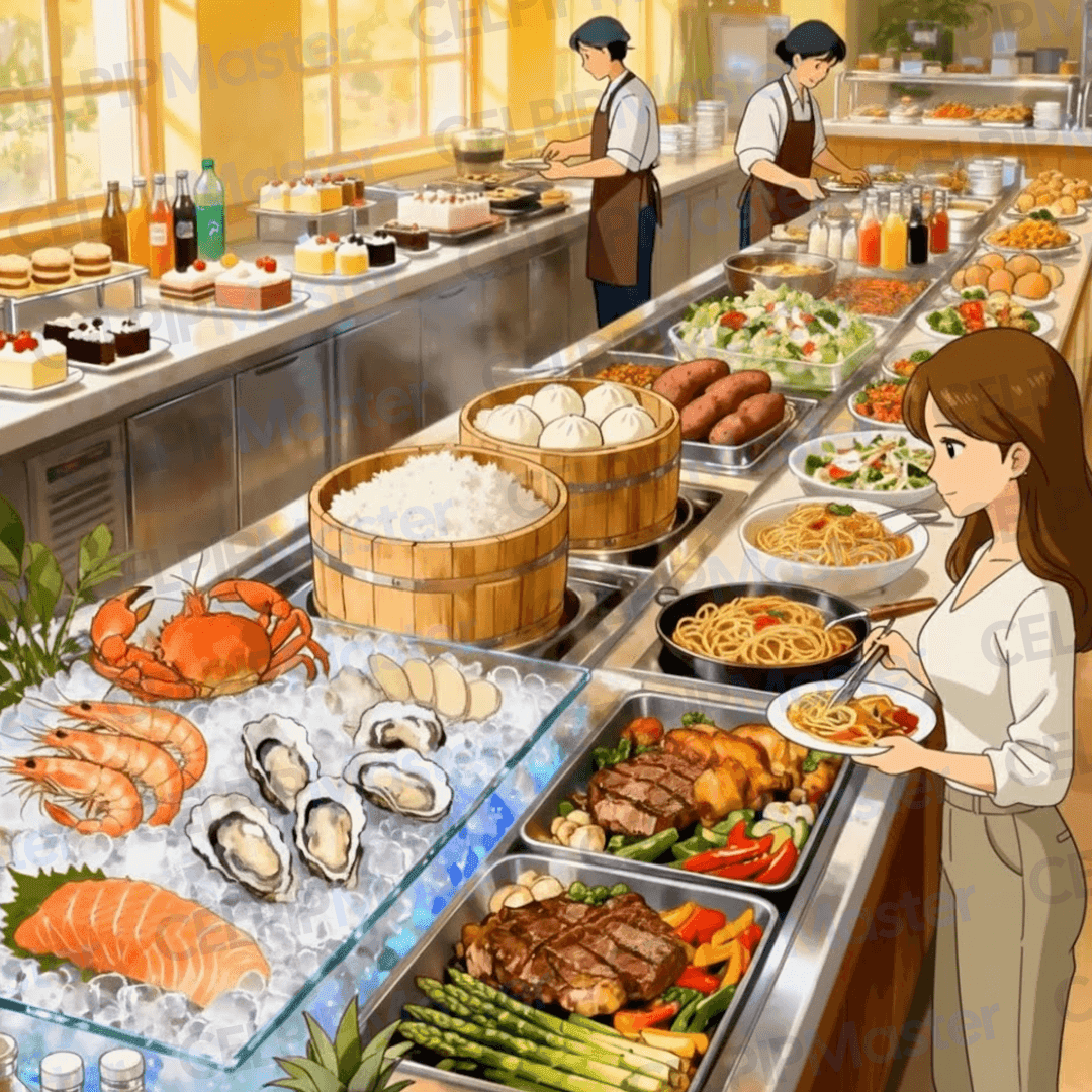 场景词汇- 自助餐厅