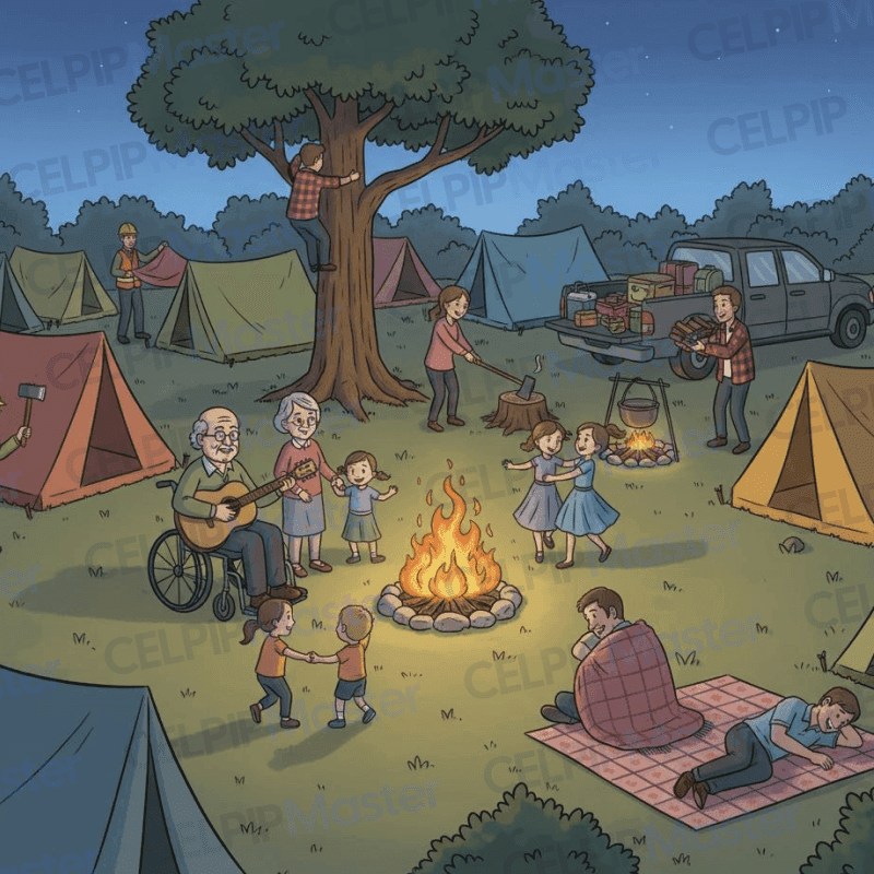 口语3&4 - 家庭夜间露营