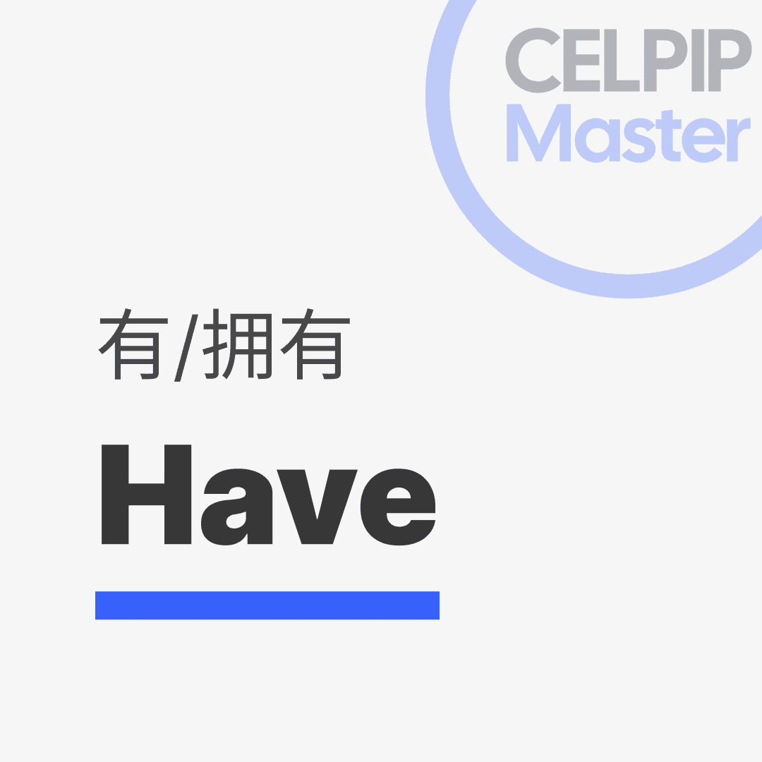 写作替换词 - 有/拥有